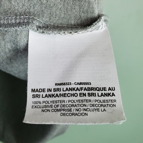 Nike Boy's Performance Dri-fit Gray Crew Neck Tee Size Large - Picture 6 of 7